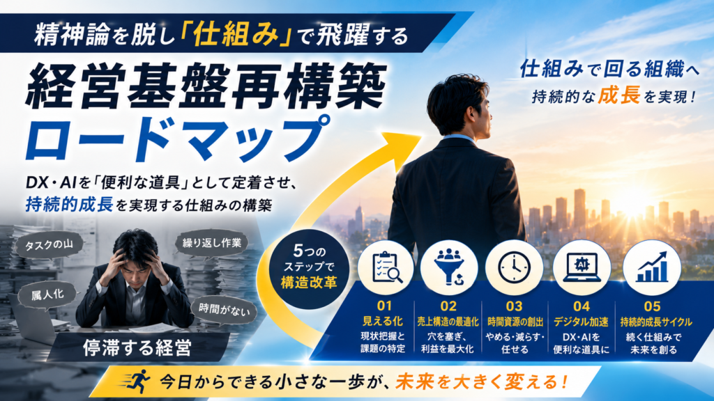 組織変革提案書：DX・AIを「便利な道具」として定着させ、持続的成長を実現する仕組みの構築