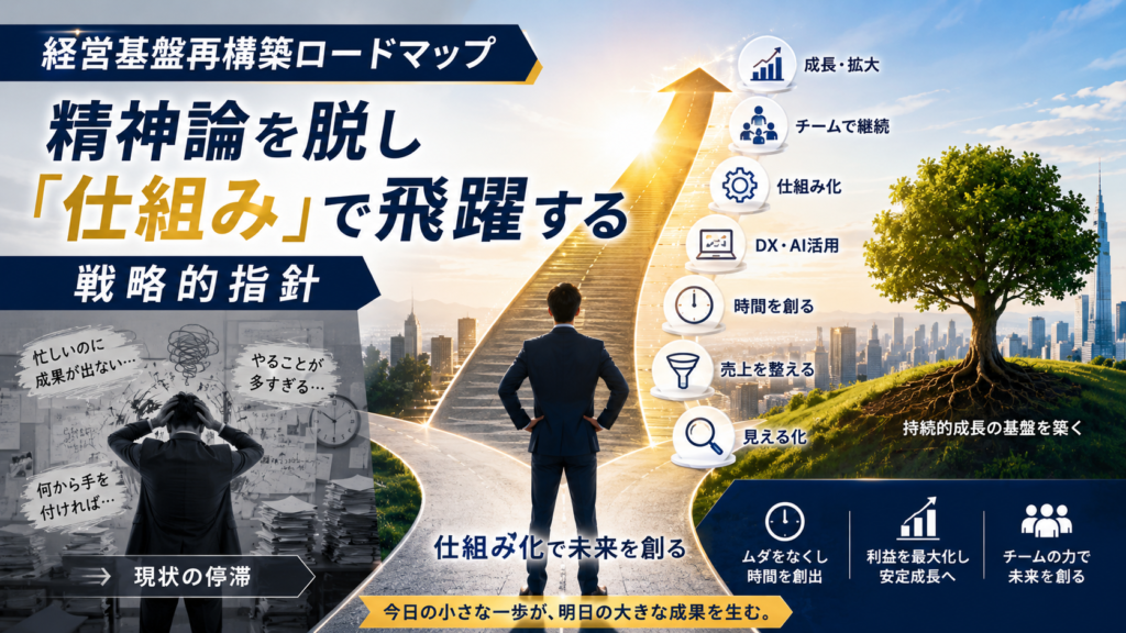 経営基盤再構築ロードマップ：精神論を脱し「仕組み」で飛躍する戦略的指針