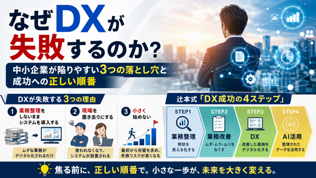なぜDXが失敗するのか？