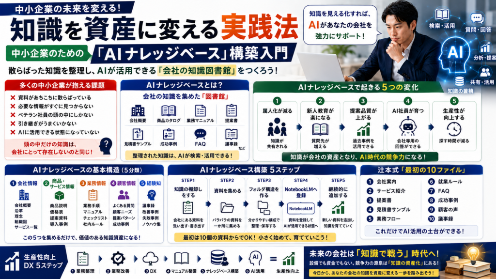 知識を資産に変える実践法｜中小企業のための「AIナレッジベース」構築入門