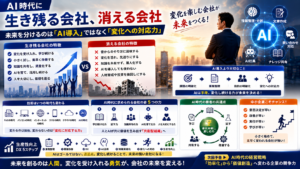 AI時代に生き残る会社、消える会社｜未来を分けるのは「AI導入」ではなく「変化への対応力」