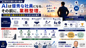 まとめ｜AIは優秀な社員になる。その前に、業務整理。
